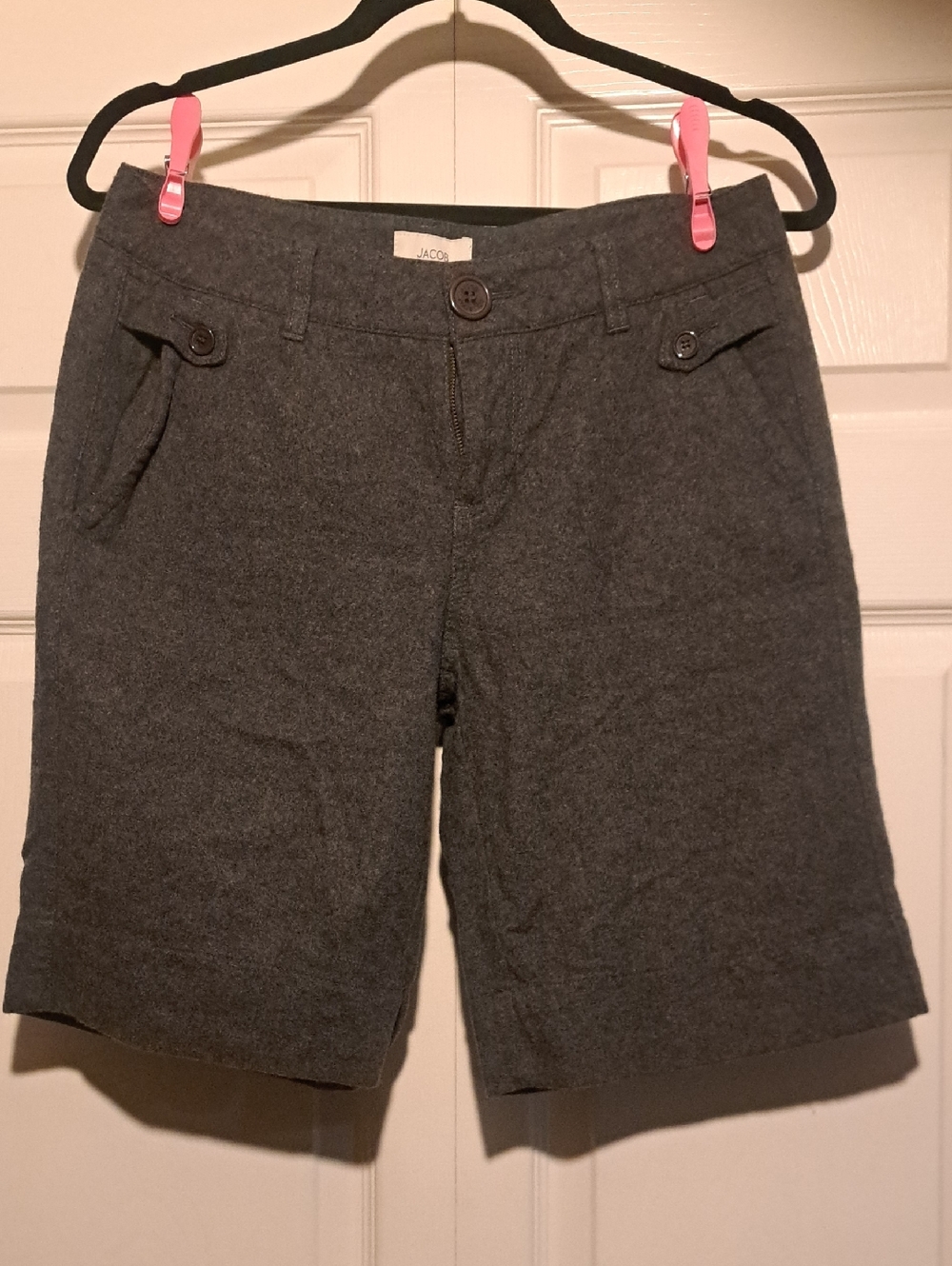 💣JACOB-Women's Gray Tailored Bermuda Shorts